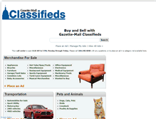 Tablet Screenshot of gazettemailclassifieds.com
